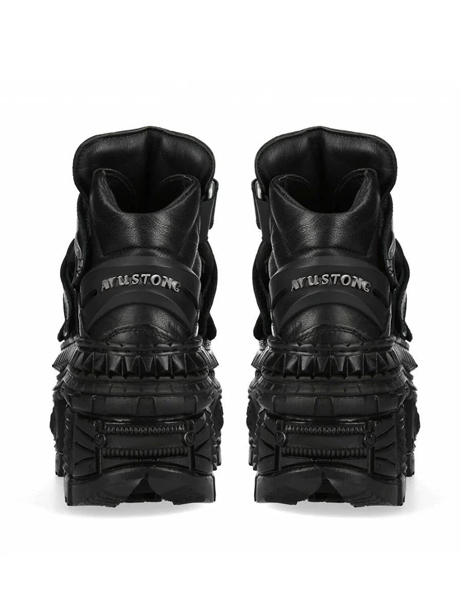 Gothic Black Platform Shoes