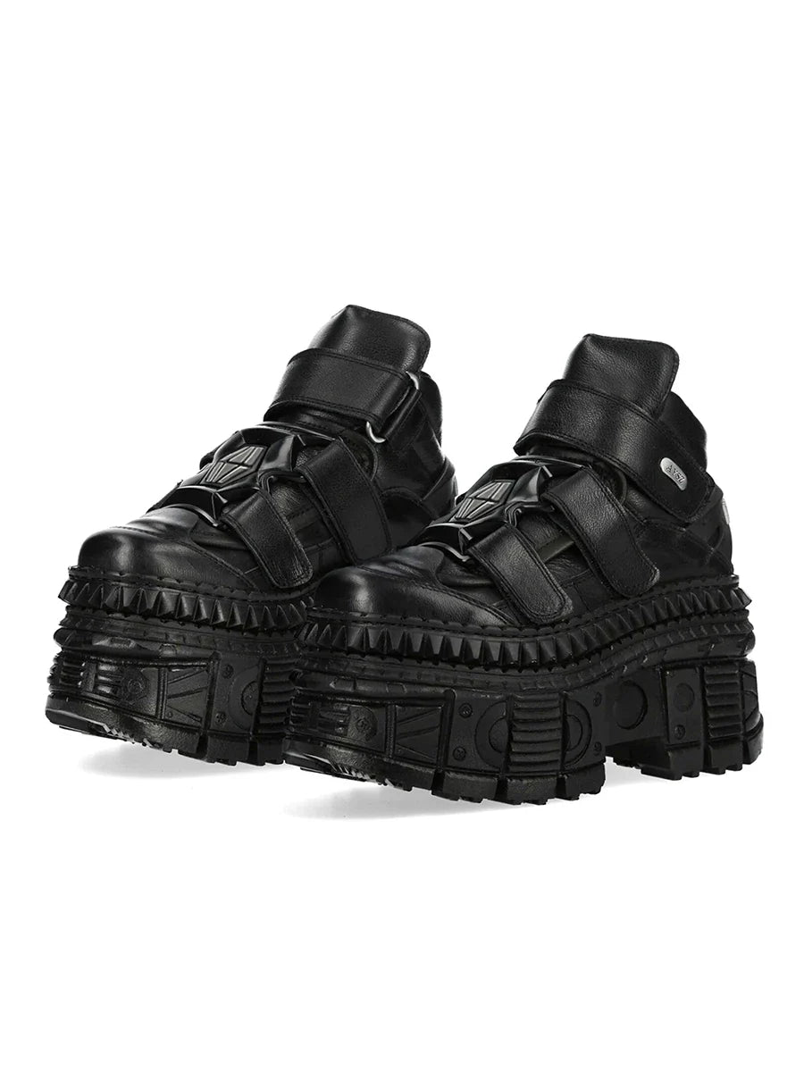 Gothic Black Platform Shoes