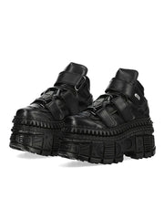 Gothic Black Platform Shoes