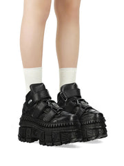 Gothic Black Platform Shoes