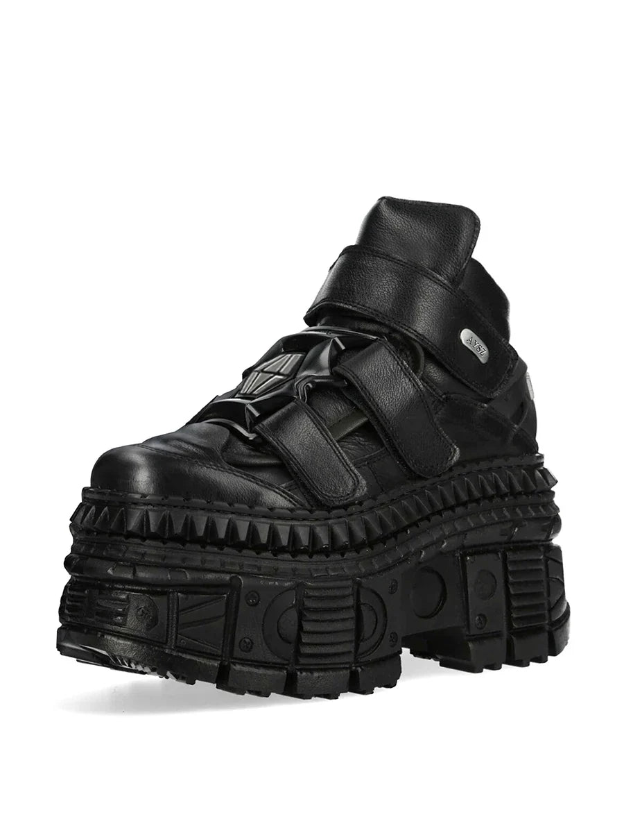 Gothic Black Platform Shoes