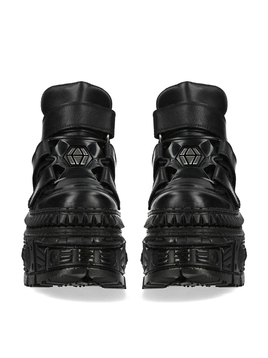 Gothic Black Platform Shoes
