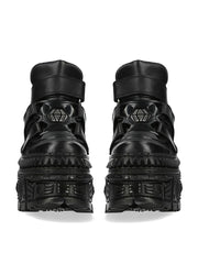 Gothic Black Platform Shoes