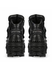 Gothic Black Platform Shoes
