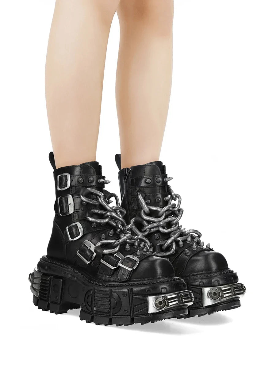 Gothic Platform Ankle Boots
