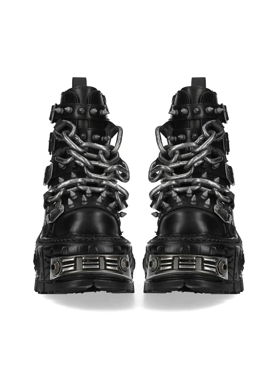 Gothic Platform Ankle Boots