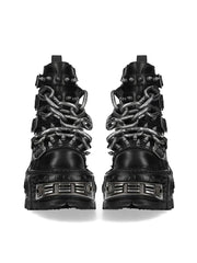 Gothic Platform Ankle Boots