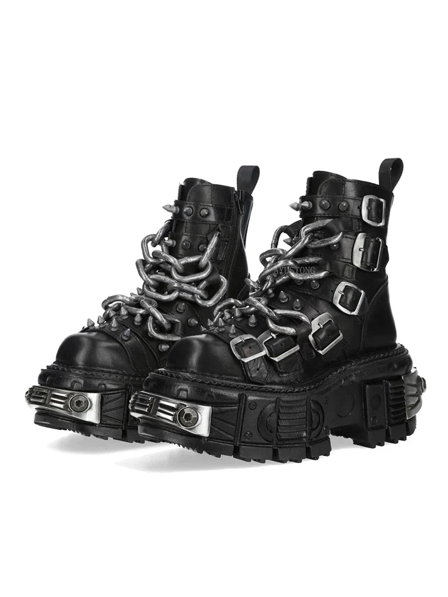 Gothic Platform Ankle Boots
