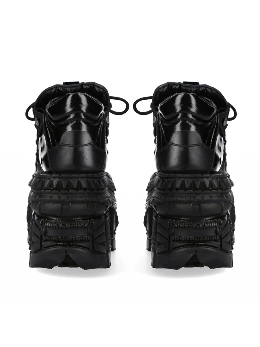 Gothic metal feminine function wind high top flame millennial punk platform Shoes