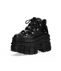 Gothic metal feminine function wind high top flame millennial punk platform Shoes