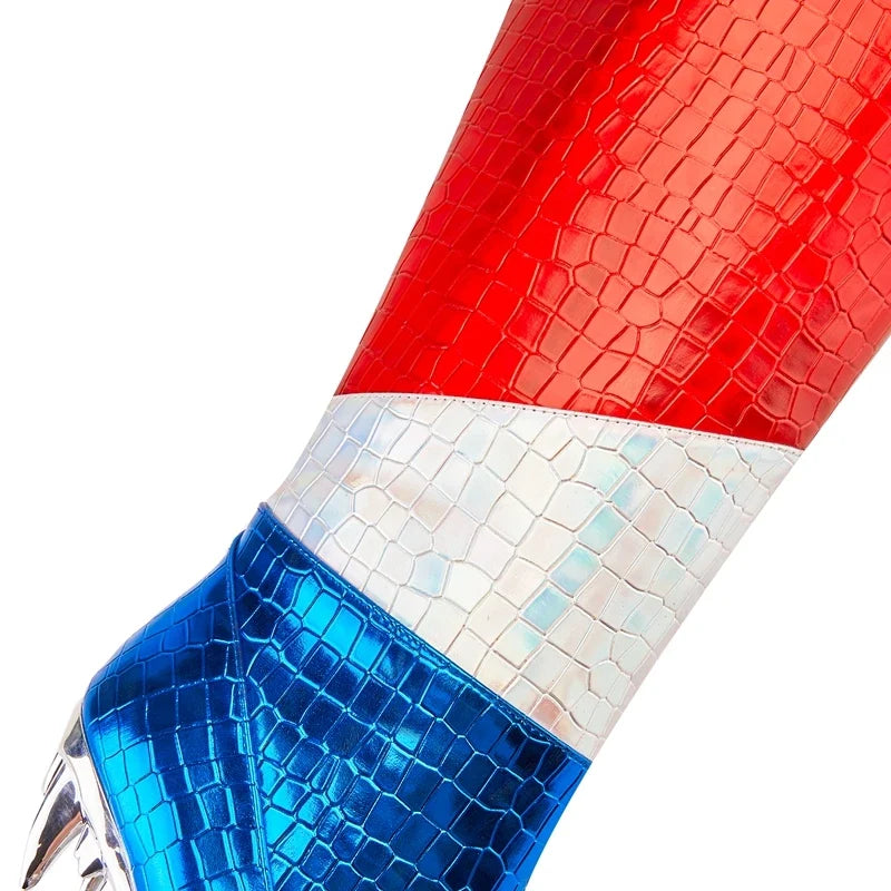 Kaky's Colorful Contrast High Heel Boots
