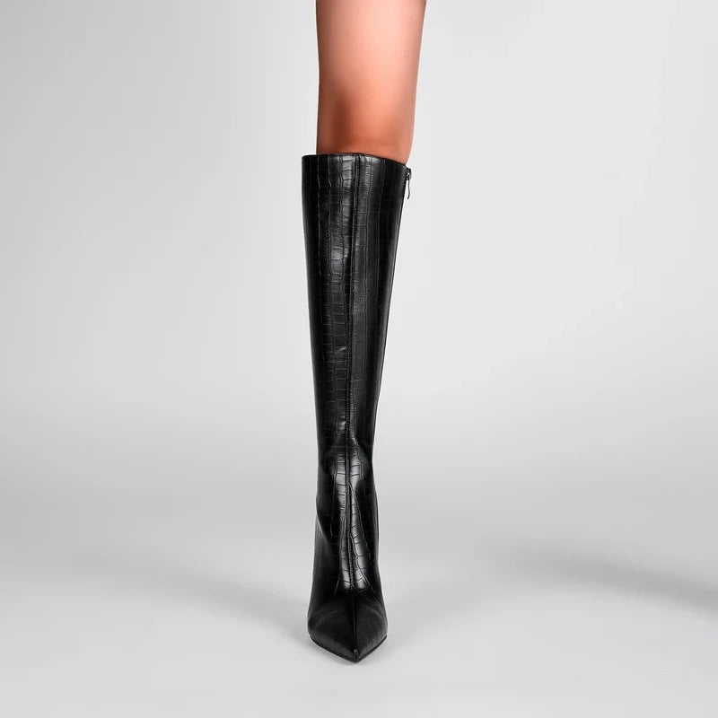 Kaky's High Heel Pointed Long Boots