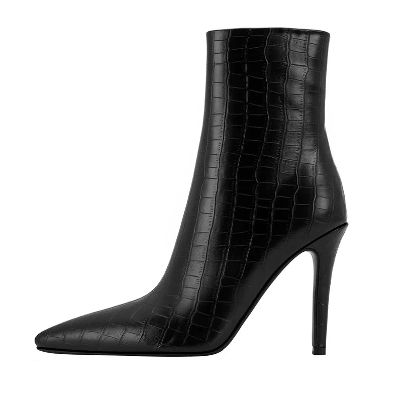 Kaky's Slim High Heeled Pointed Short Boots
