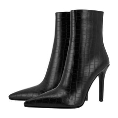 Kaky's Slim High Heeled Pointed Short Boots