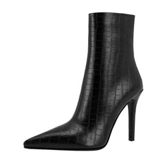 Kaky's Slim High Heeled Pointed Short Boots