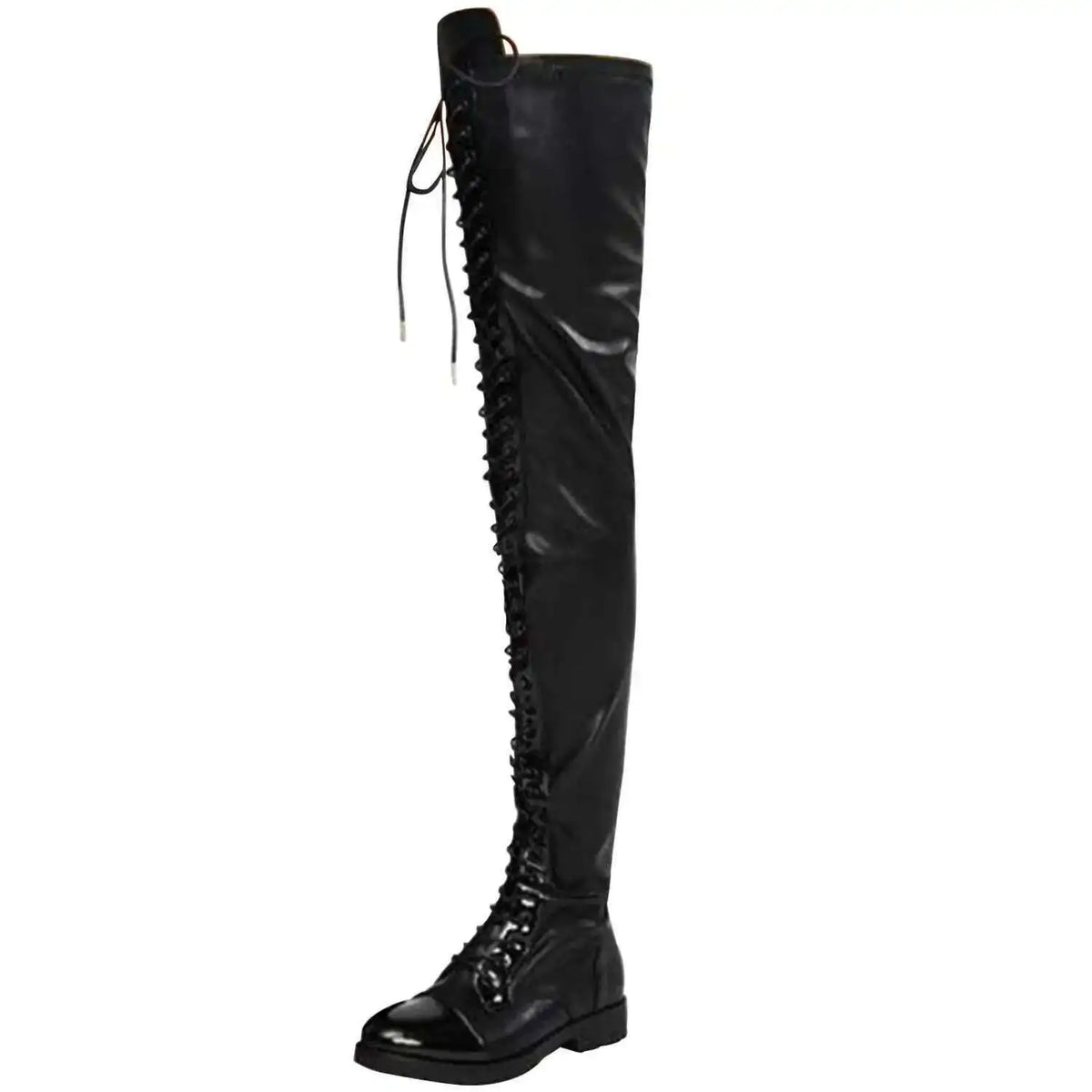 Lace Up Bar Nightclub Women's Over The Knee Boots