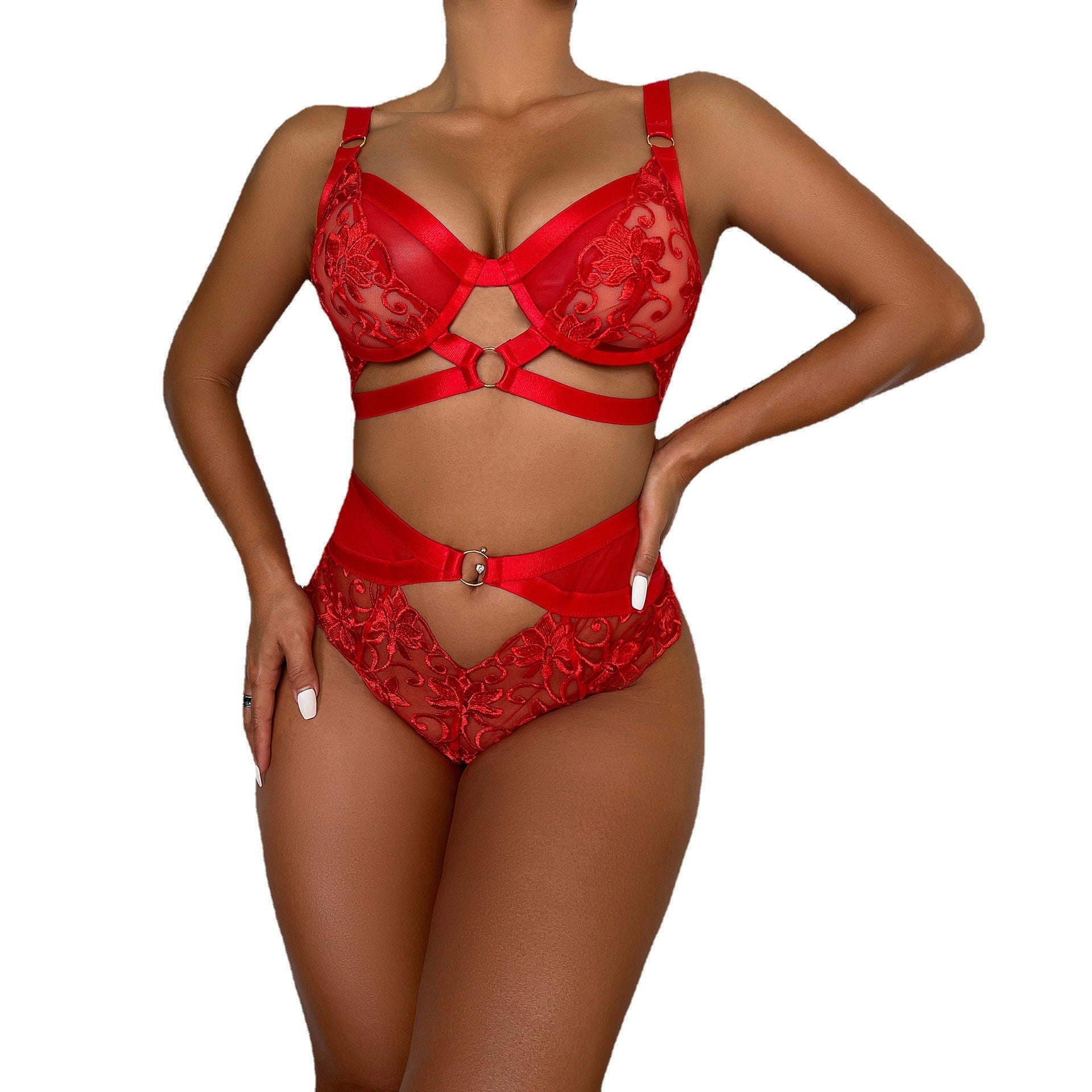 Mature Sheer Lingerie Set