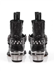 Metallic trim pointy toe women's Boots