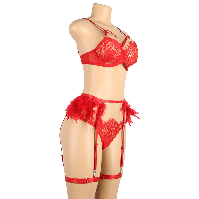 Naughty Sexy Lace Lingerie Set Lace mature hot lingerie Bra Panties🌹