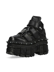 Neo-punk style lace-up design super-high heel platform Shoes