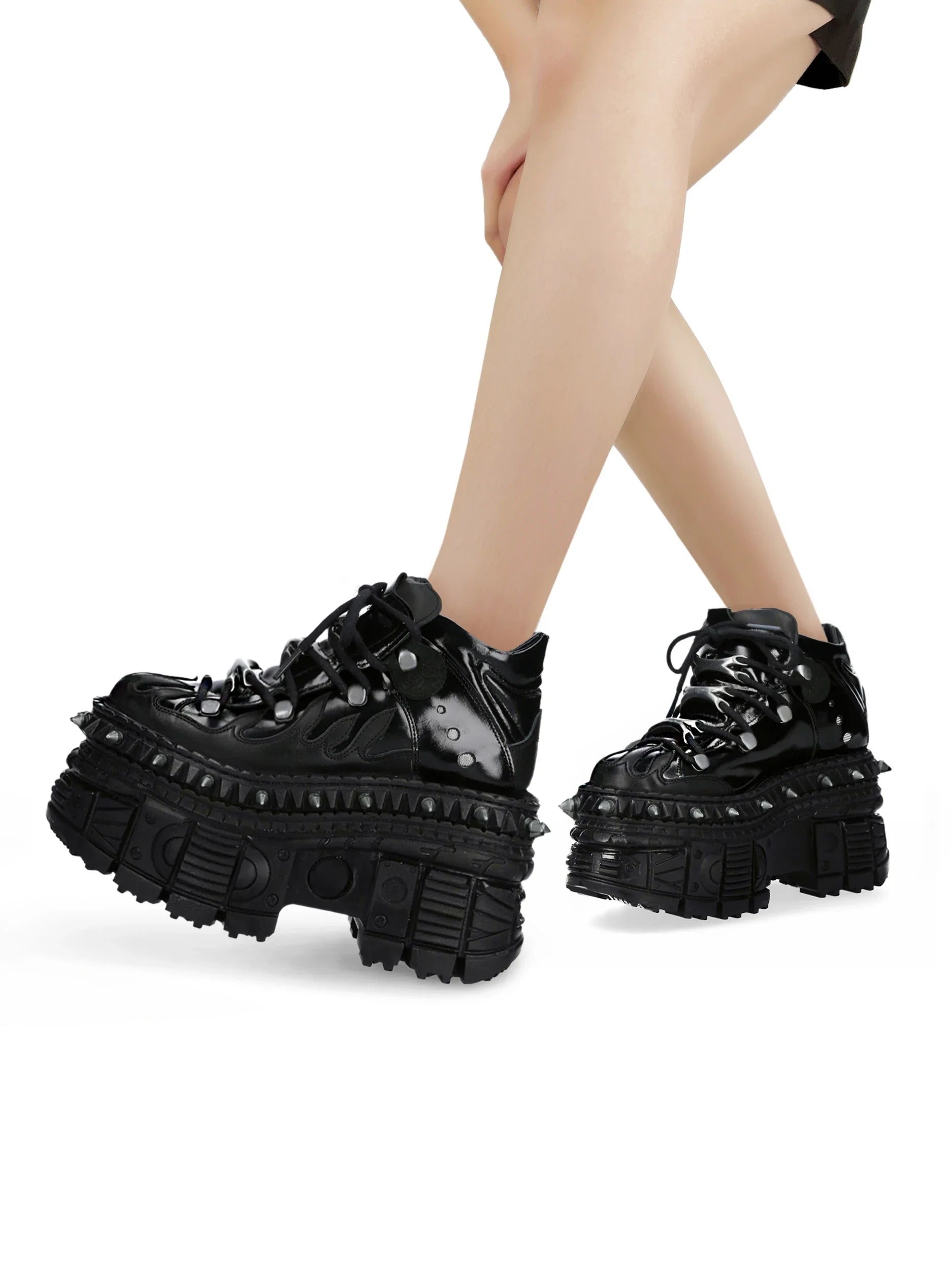 punk style men's and women's platform Shoes