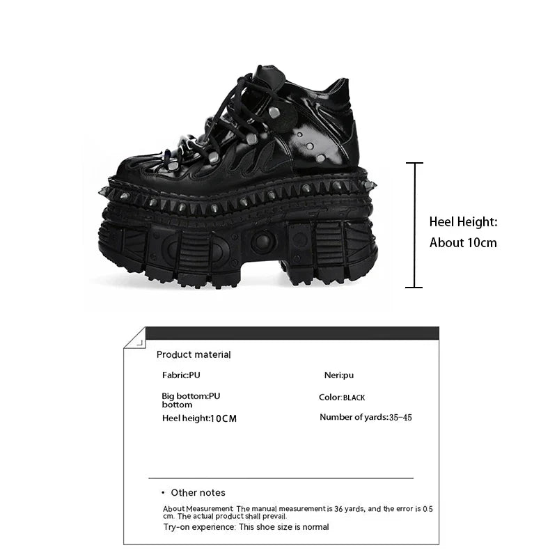 punk style men's and women's platform Shoes