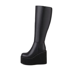 Autumn Winter Wedges Knee High Boots