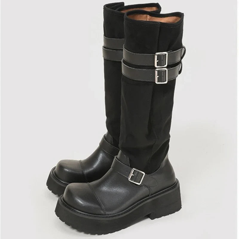 Autumn Platform Knee High Boots