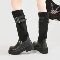 Autumn Platform Knee High Boots