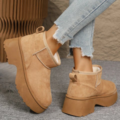 Platform High Heels Snow Boots