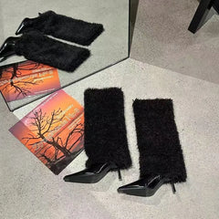 Women's Furry Warm Knee High Boots