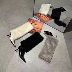 Women's Furry Warm Knee High Boots