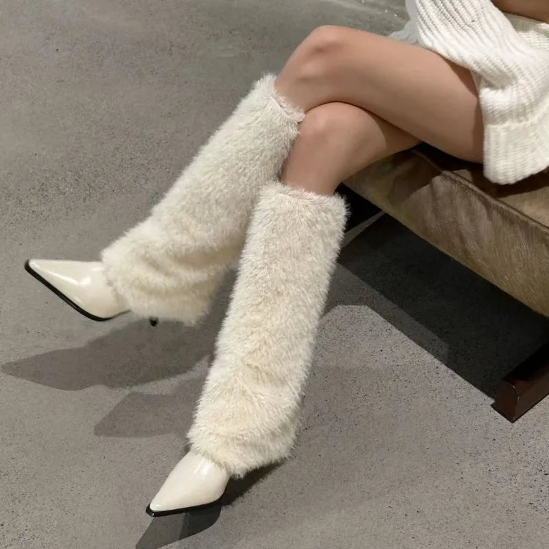 Women's Furry Warm Knee High Boots