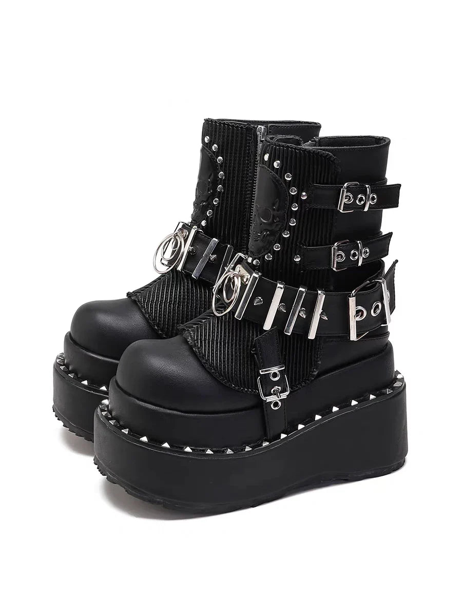 Women's Pu Leather Ankle Boots