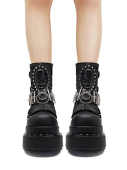 Women's Pu Leather Ankle Boots
