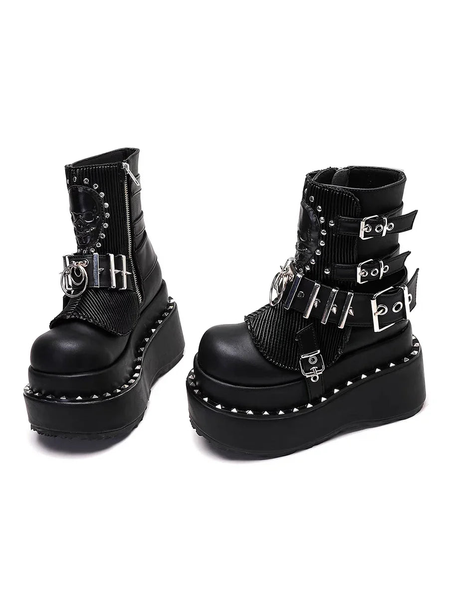 Women's Pu Leather Ankle Boots