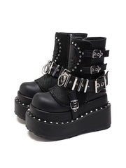 Women's Pu Leather Ankle Boots