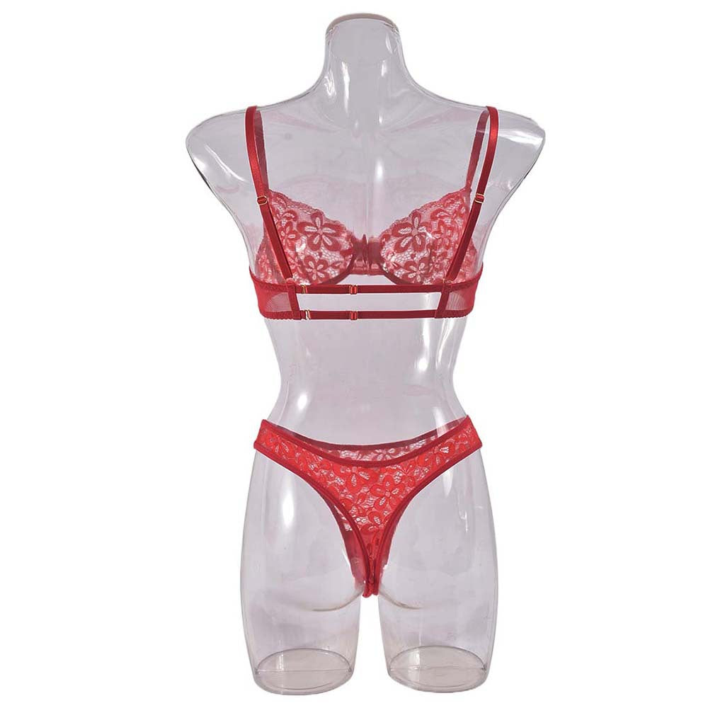 Sexy Sheer Lingerie Top Set Naughty Bra & Panty