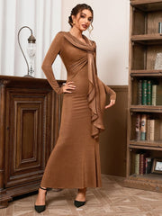 Ruched Fitted Dress with