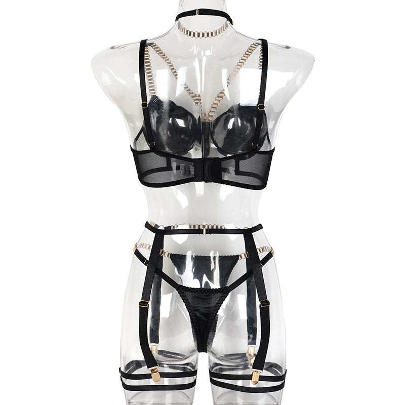 Intimate Sluzu sexy lingerie Set Latina Bra & Panty Sexy Choker