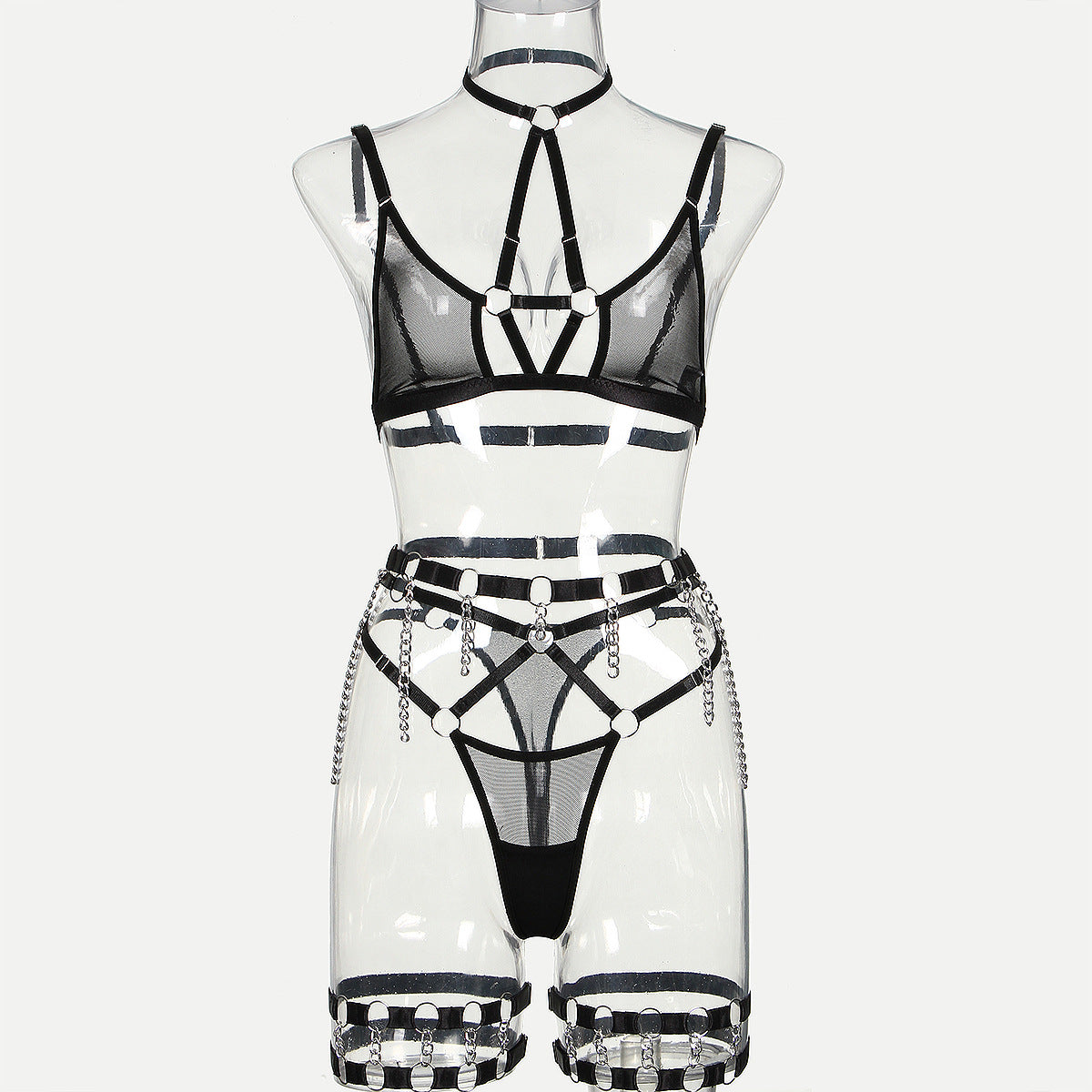 Sexy Sluzu lingerie Set Hot Bra & Panty Black
