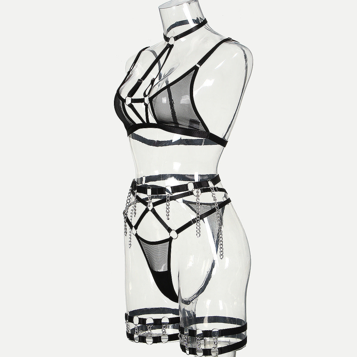Sexy Sluzu lingerie Set Hot Bra & Panty Black