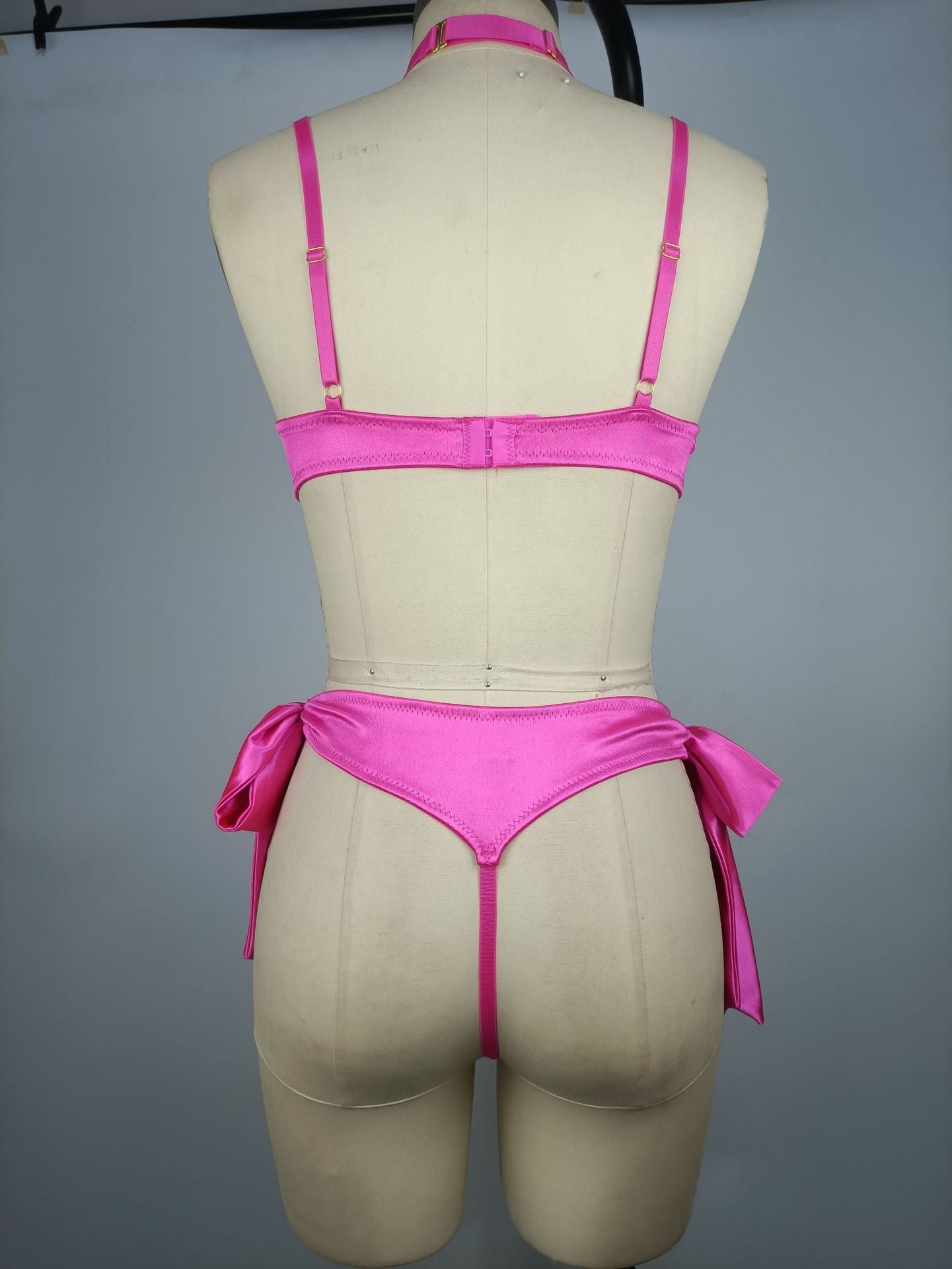 Intimate Women  Black Body Harness Lingerie Set
