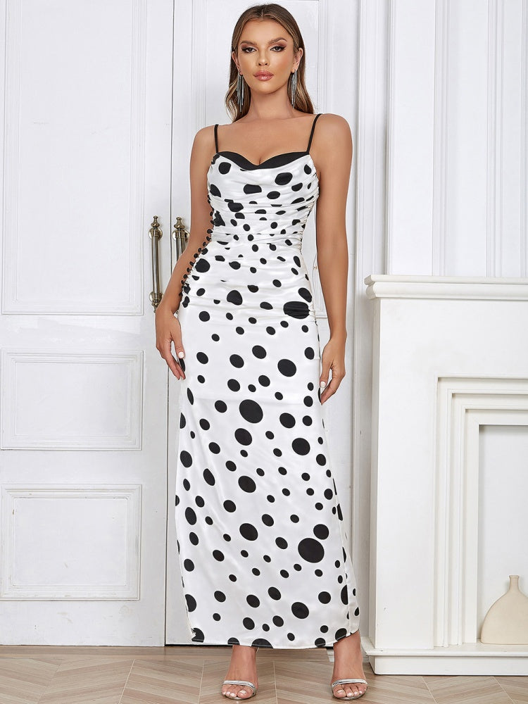 Polka Dot Maxi Dress