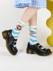 Cartoon Panda Pattern Cotton Socks