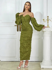 Strapless Long Evening Gown