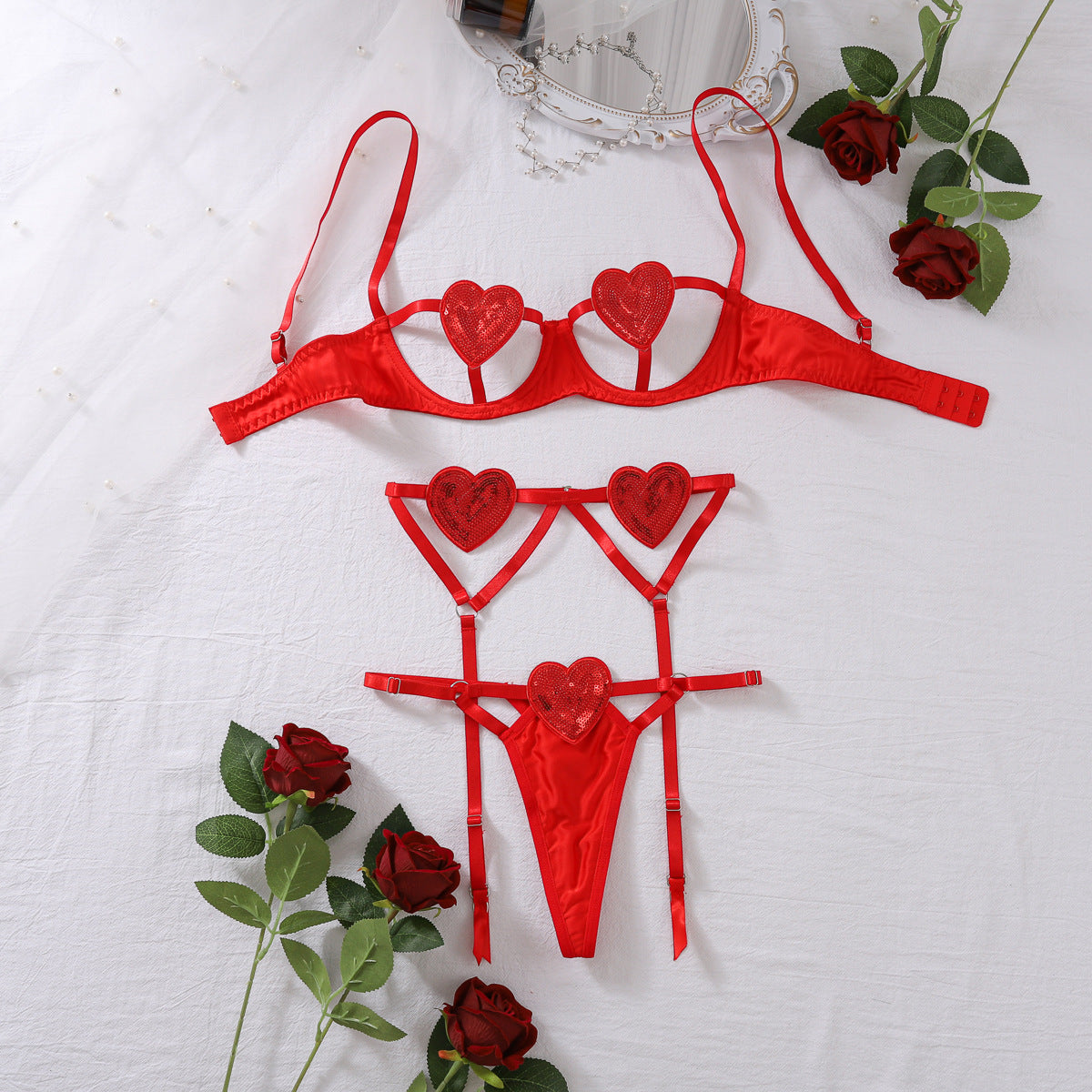 Open Cup Crotchless Lingerie