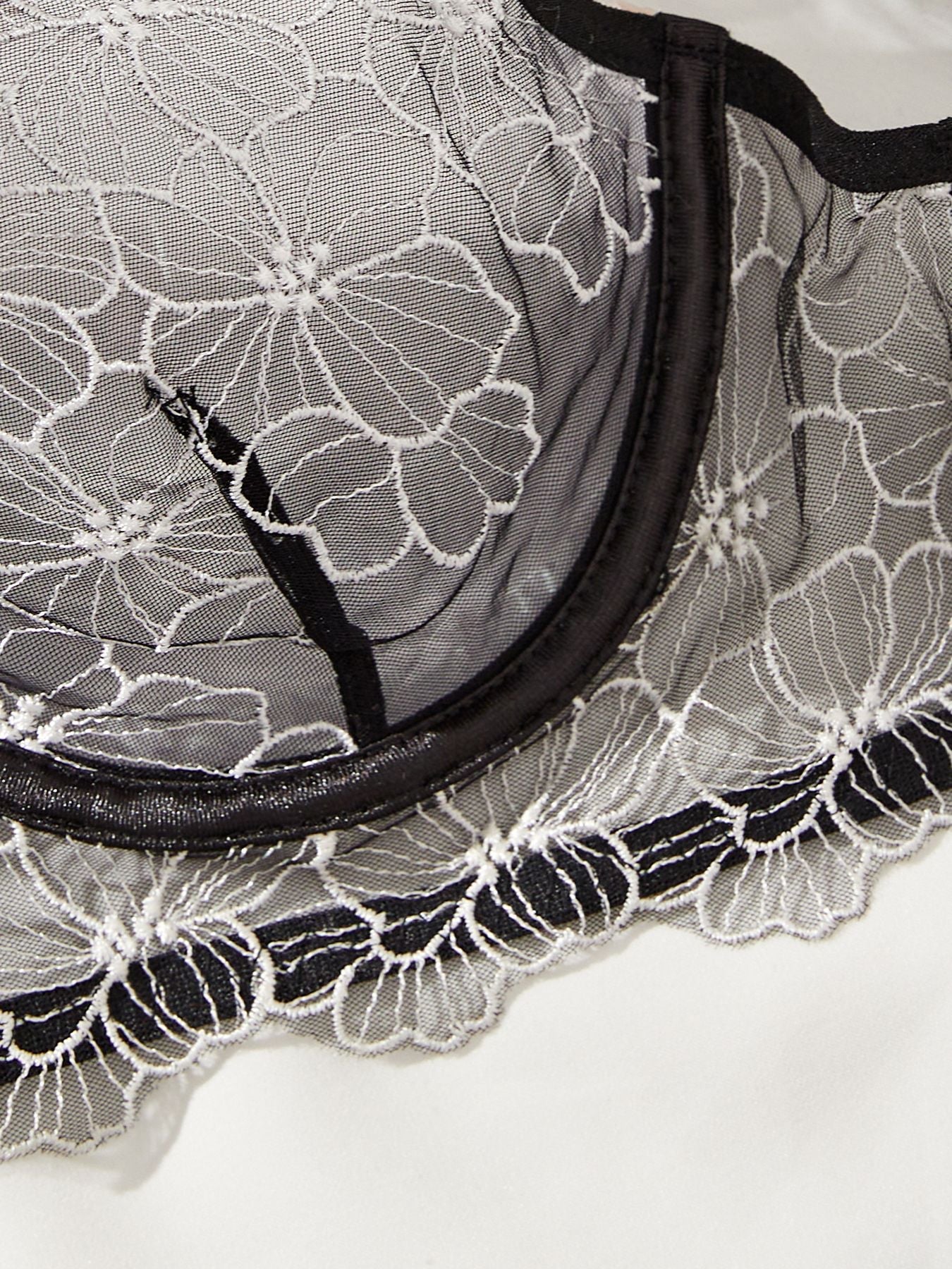 Crotchless Panties Sheer Bra