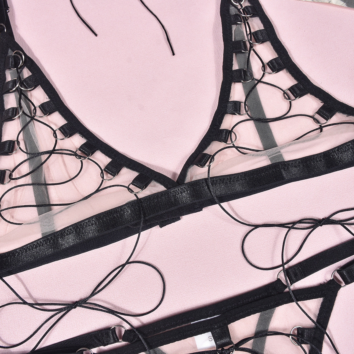 Slutty Women See Through Lingerie Set Nasty Bra & Panty