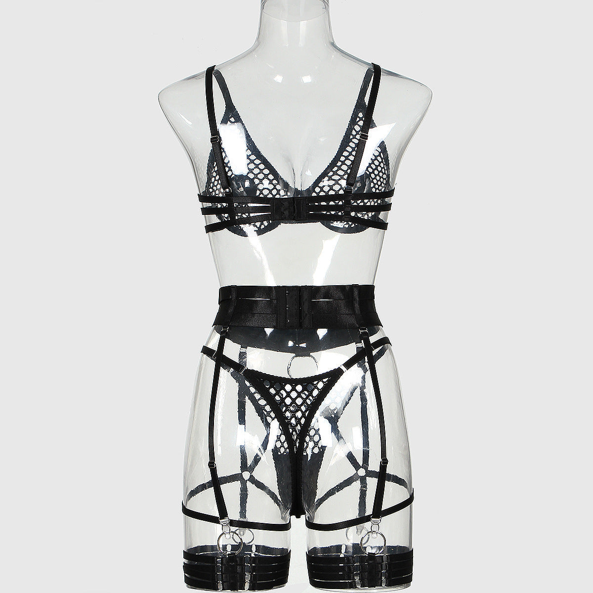 Intimate Sluzu harness lingerie Set Sexy Bra & Panty Latina